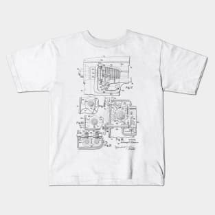 Zigzag Mechanism for Sewing Machine Vintage Patent Hand Drawing Kids T-Shirt
